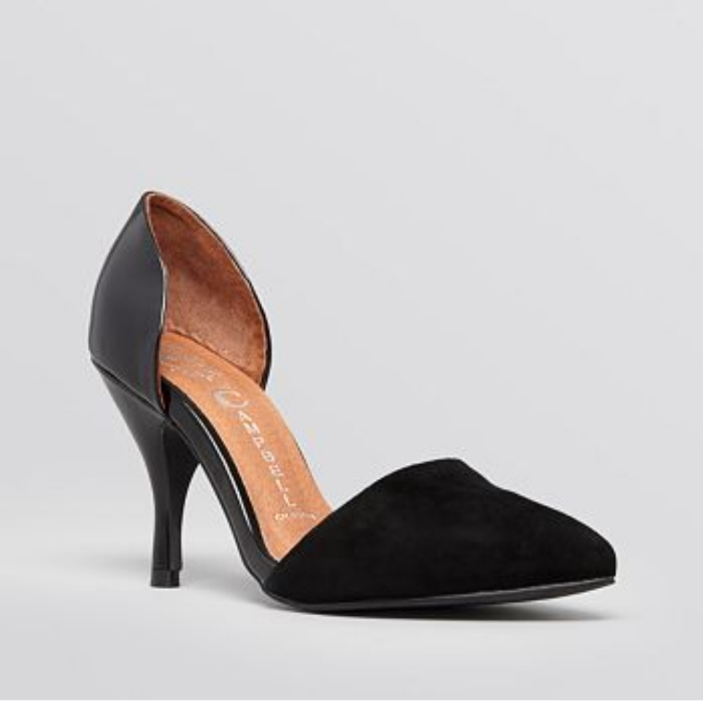 JEFFREY CAMPBELL IBIZA Pointed Toe D'Orsay Pumps - Callista High-Heel 6
